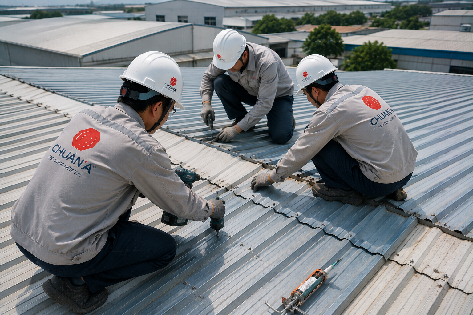 Quy trình bảo dưỡng mái tôn nhà xưởng định kỳ từ khảo sát đến nghiệm thu