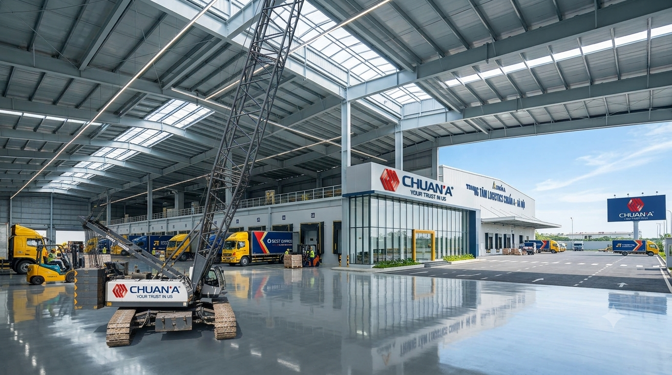 Quy Trình Thiết Kế Thi Công Nhà Thép Tiền Chế Logistics Chuẩn A
