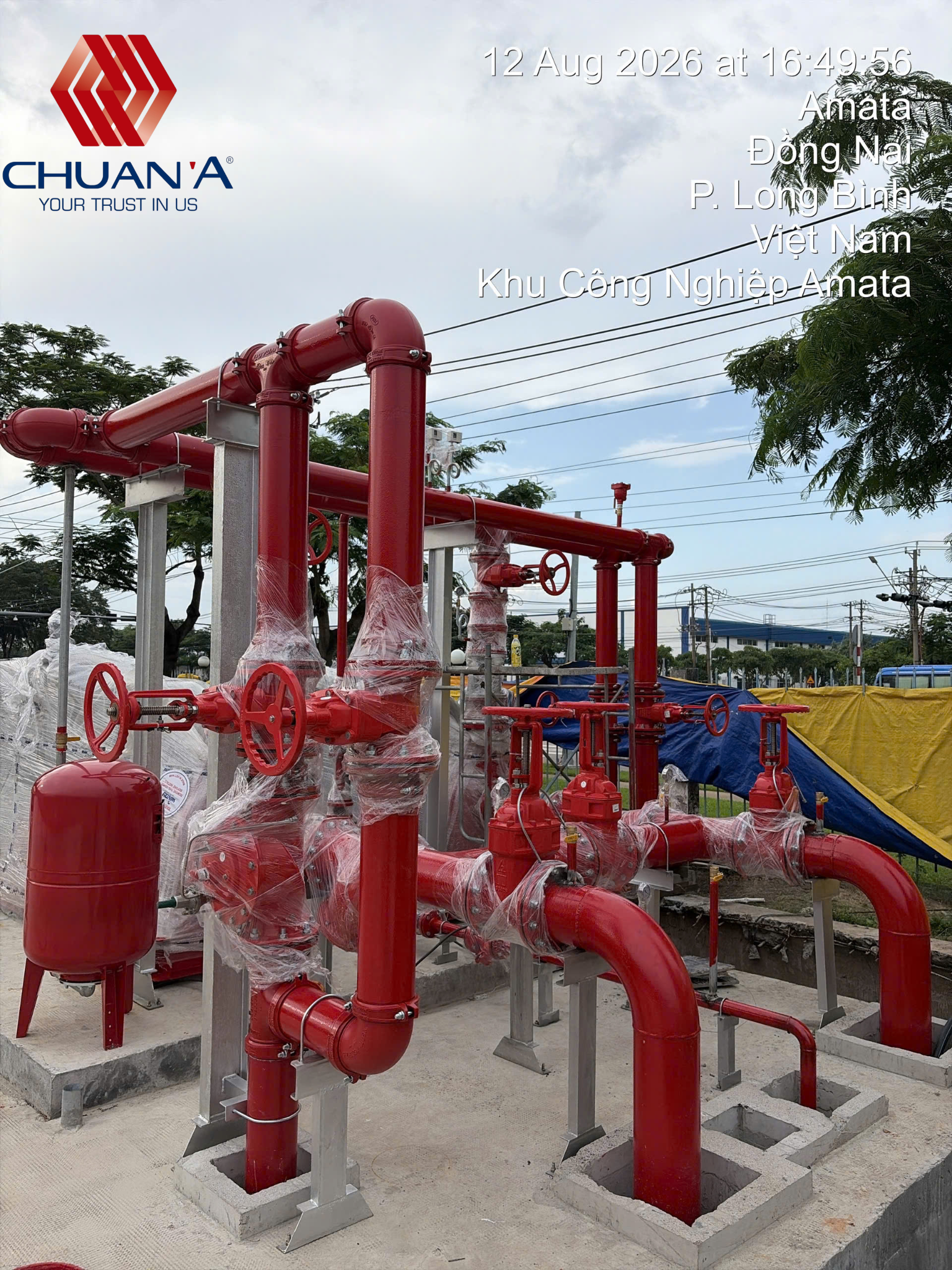 Báo Cáo Tiến Độ Dự Án Thi Công Hệ Thống PCCC Nhà Xưởng Công Ty...